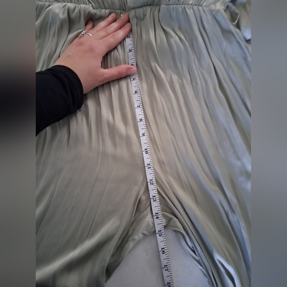 Joie/ Elegant Sage Green Jumpsuit/ Pleated/ Size US S - Picture 14 of 16